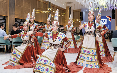 The inauguration programme also included a demonstration of Kazakh dances.